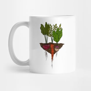 Organic Root Vegetables Vegetarian Cute Mug